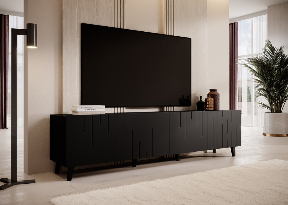 RTV cabinet BARI 200x42x52 matte black