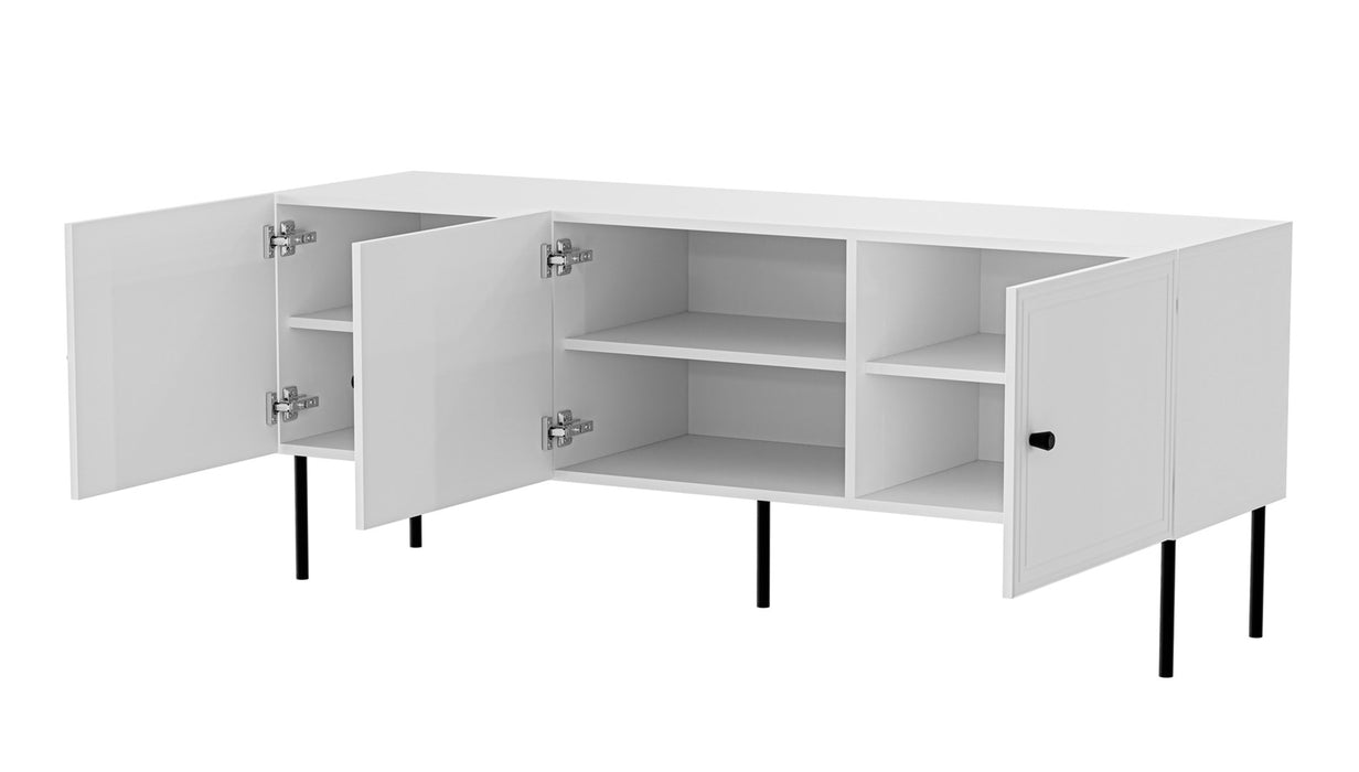 Cama RTV 3D cabinet PALAZZO BIS 151x40x60 white matt