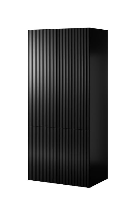 Wardrobe PAFOS 2D 90x55.5x198.5 Black matt