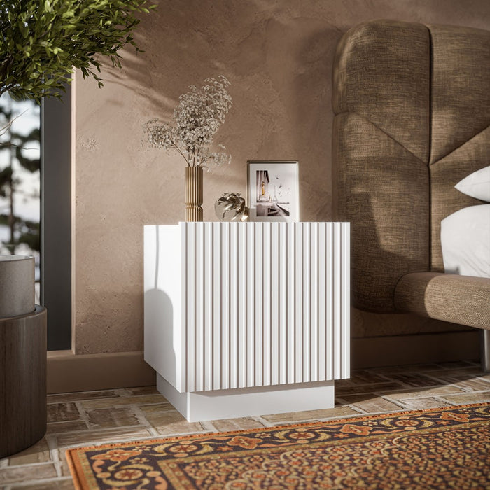 Cama Bedside cabinet, 2 pcs, LIVERTI, 45x42x47, white