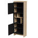 Cama PORTO 59x38x180 display cabinet oak/black - Wooden shelvesRGA-DRE<<<ShelvesRGA<<<ActionPL