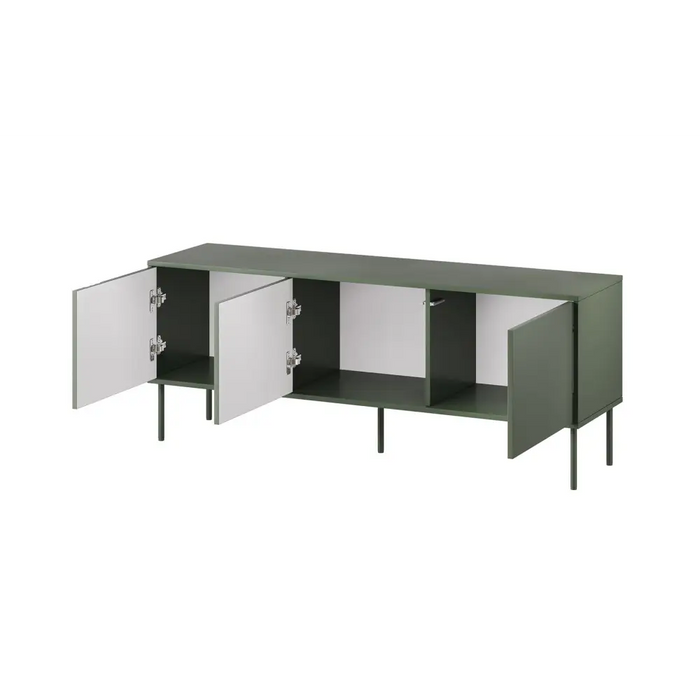 Cama RTV 3D TRESSE cabinet 150x40x55 matte green - TV cabinets made of furniture boardSTV-ZPM<<<TV