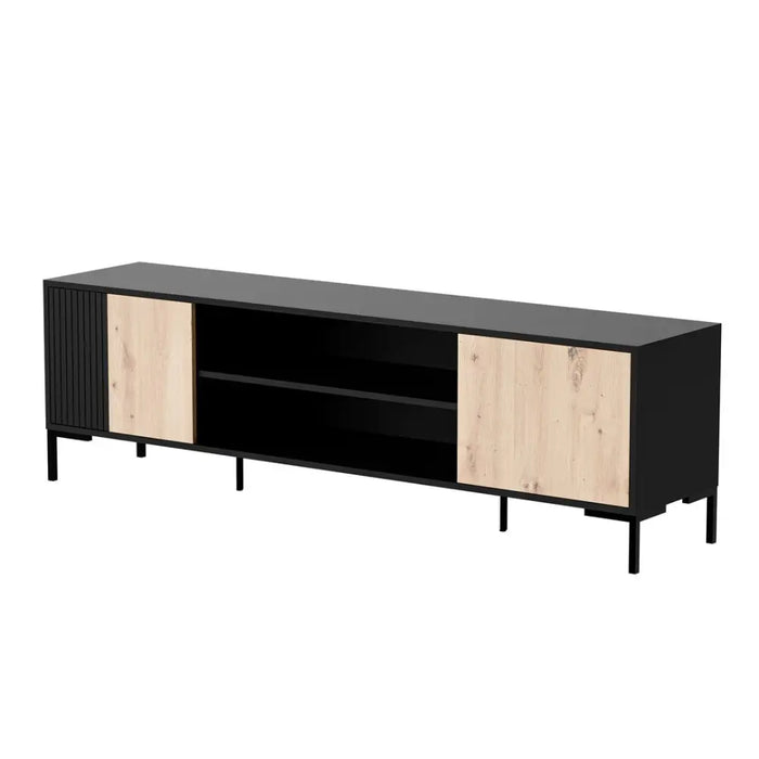 Cama RTV cabinet MERCI RTV cabinet 180 x 40 x 53.5 cm black/oak artisan - TV cabinets made of furniture