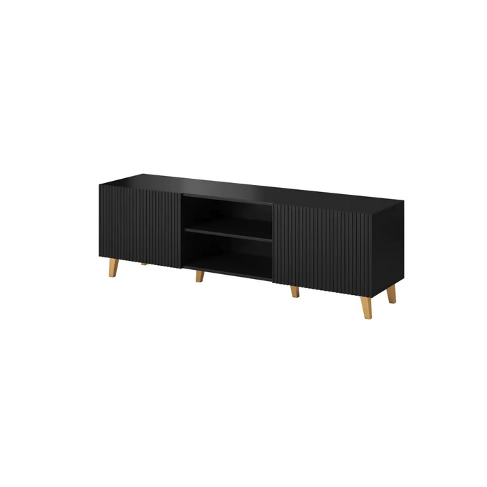 Cama RTV cabinet PAFOS 150x42x52 Black matt - TV cabinets made of furniture boardSTV-ZPM<<<TV cabinetsSTV<<<ActionPL