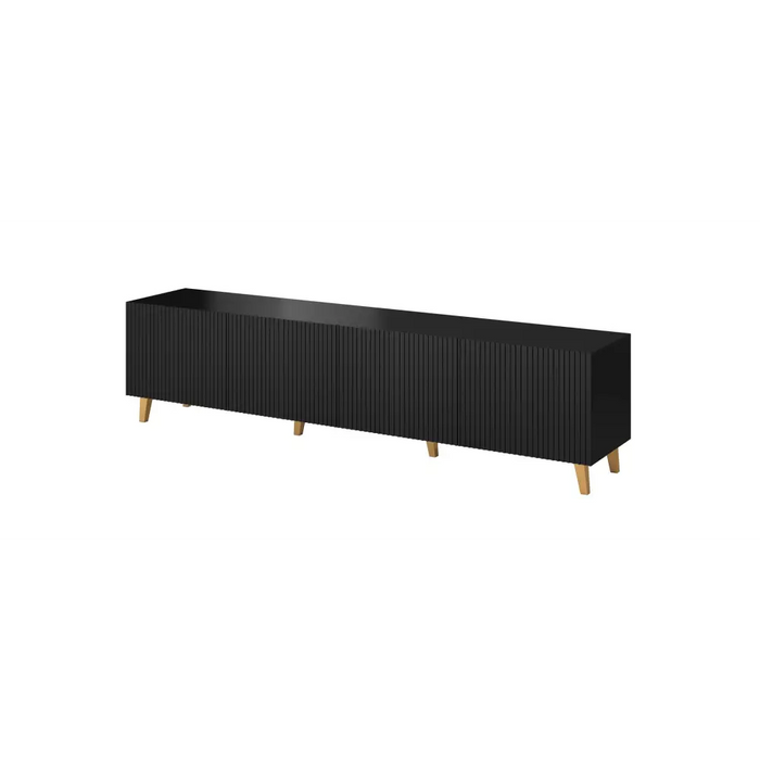 Cama RTV cabinet PAFOS 200x42x52 Black matt - TV cabinets made of furniture boardSTV-ZPM<<<TV cabinetsSTV<<<ActionPL