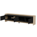 Cama RTV PORTO 3D cabinet 190x38x50 oak/black - TV cabinets made of furniture boardSTV-ZPM<<<TV cabinetsSTV<<<ActionPL