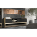 Cama RTV PORTO 3D cabinet 190x38x50 oak/black - TV cabinets made of furniture boardSTV-ZPM<<<TV cabinetsSTV<<<ActionPL