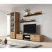 Cama set of two shelves 125cm SOHO lefkas oak/black - Furniture wooden shelvesPOL-DRE<<<Furniture shelvesPOL<<<ActionPL