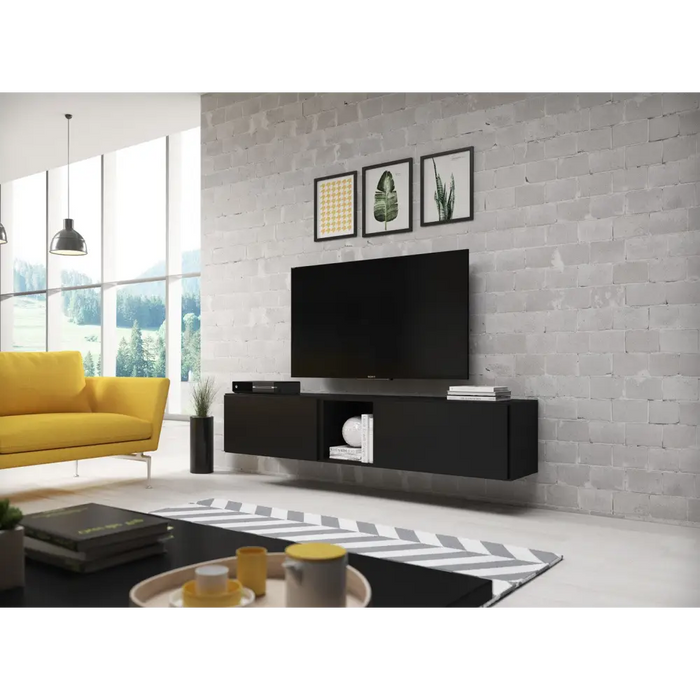Cama set ROCO 10 (2xRO3 + RO6) black/black/black - Modern wall unitsMES-NOW<<<Wall UnitsMES<<<ActionPL