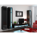 Cama Shelf unit VIGO NEW 180/40/30 black/black gloss - Wooden shelvesRGA-DRE<<<ShelvesRGA<<<ActionPL