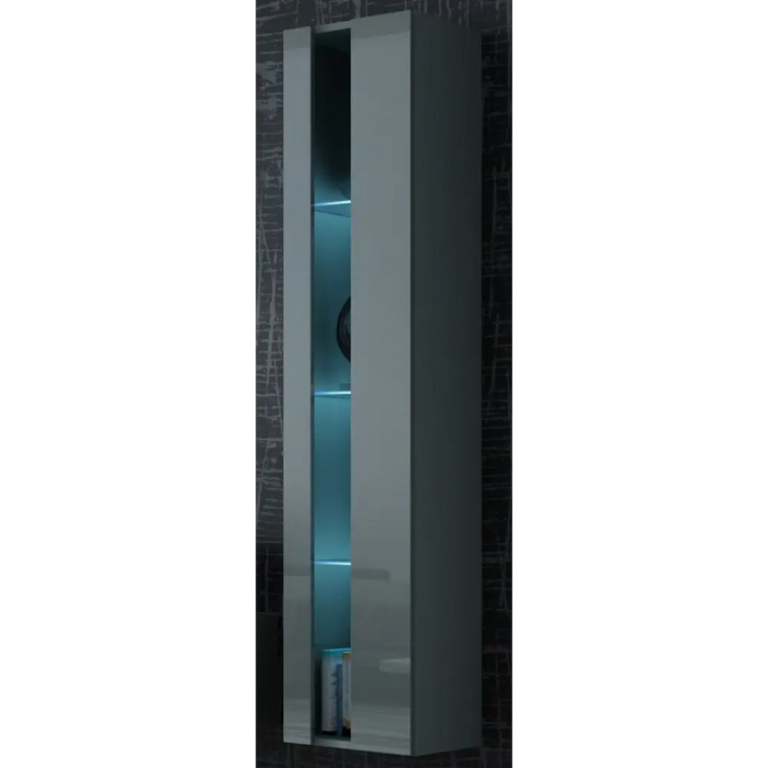 Cama Shelf unit VIGO NEW 180/40/30 grey/grey gloss - Wooden shelvesRGA-DRE<<<ShelvesRGA<<<ActionPL