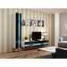 Cama Shelf unit VIGO NEW 180/40/30 white/black gloss - Wooden shelvesRGA-DRE<<<ShelvesRGA<<<ActionPL