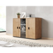Cama sideboard 120 cm SOHO S7 lefkas oak/black - Chests of drawers made of furniture boardKOY-ZPM<<<ChestsKOY<<<ActionPL