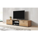 Cama SOHO 5 set (RTV180 cabinet + wall unit + shelves) oak lefkas + black - Modern wall unitsMES-NOW<<<Wall