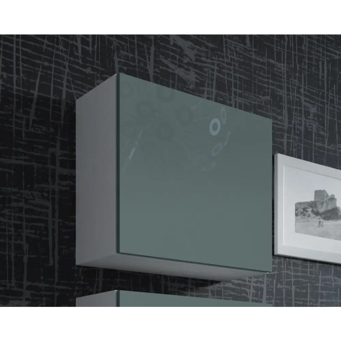 Cama Square cabinet VIGO 50/50/30 white/grey gloss - Wooden shelvesRGA-DRE<<<ShelvesRGA<<<ActionPL