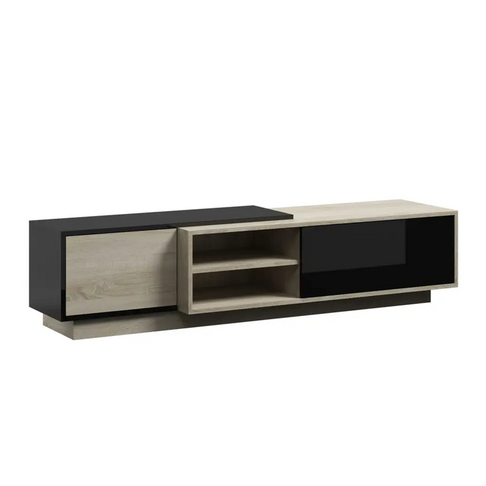 Cama TV cabinet SIGMA1 180 sonoma oak/black gloss - TV cabinets made of furniture boardSTV-ZPM<<<TV