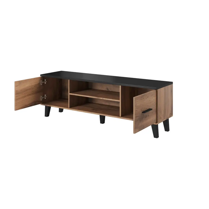 Cama TV stand LOTTA 160 2D2K wotan oak/mat black - TV cabinets made of furniture boardSTV-ZPM<<<TV
