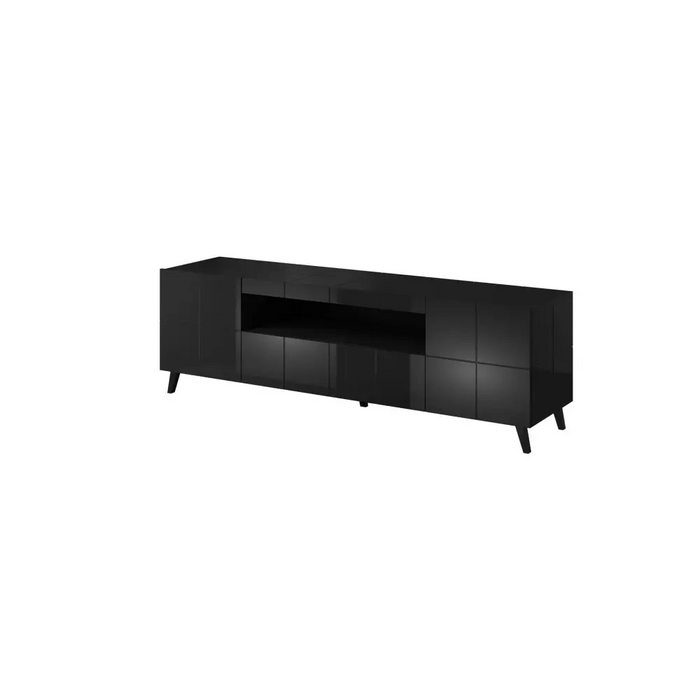 Cama TV stand REJA black gloss/black gloss - TV cabinets made of furniture boardSTV-ZPM<<<TV cabinetsSTV<<<ActionPL