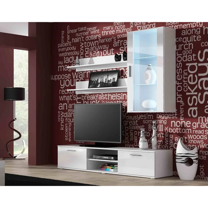 Cama TV stand SOHO 180 white/white gloss - TV cabinets made of furniture boardSTV-ZPM<<<TV cabinetsSTV<<<ActionPL