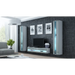 Cama TV stand VIGO NEW 30/140/40 white/grey gloss - TV cabinets made of furniture boardSTV-ZPM<<<TV
