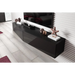 Cama TV stand VIGO SLANT 180cm (2x90) black/black gloss - TV cabinets made of furniture boardSTV-ZPM<<<TV