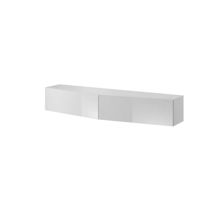 Cama TV stand VIGO SLANT 180cm (2x90) white/white gloss - TV cabinets made of furniture boardSTV-ZPM<<<TV