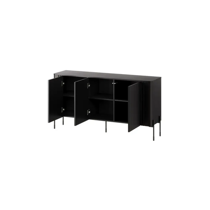 Cama VERA chest of drawers 150x40x80 black matt - Chests of drawers made of furniture