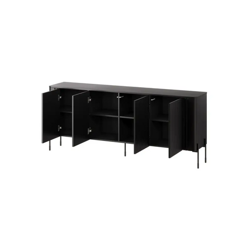 Cama VERA chest of drawers 190x40x80 black matt - Chests of drawers made of furniture
