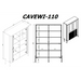 Cama VERA display cabinet 110x40x160 matt black - Buffets and display cabinets on a wooden baseBIW-PDR<<<Buffets