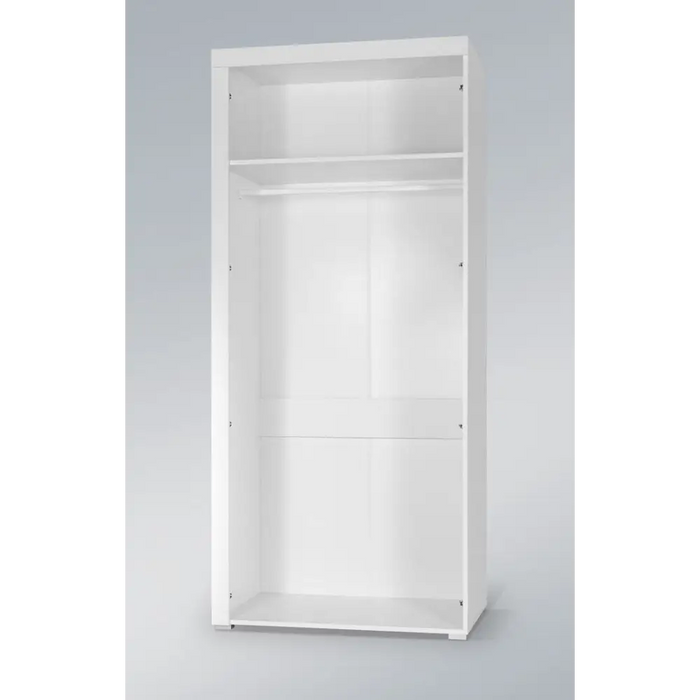 Cama wardrobe SAMBA white/black gloss - Openable cabinetsSZF-OTW<<<WardrobesSZF<<<ActionPL