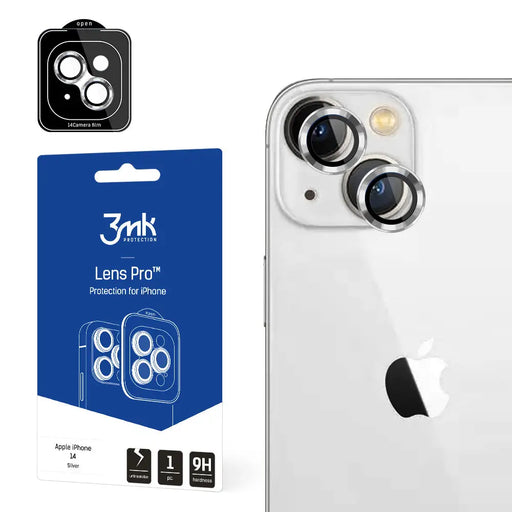 Camera glass for iPhone 14 9H for 3mk Lens Protection Pro series lens - silver - *Kategoria tymczasowa<<<HurtelXML