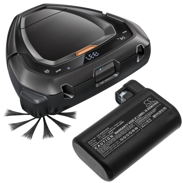 Vacuum cleaner battery ELECTROLUX 900257877, Osiris, RX8, RX9; AEG 900258195 LiIon 7,2V 3400mAh CAMERON SINO