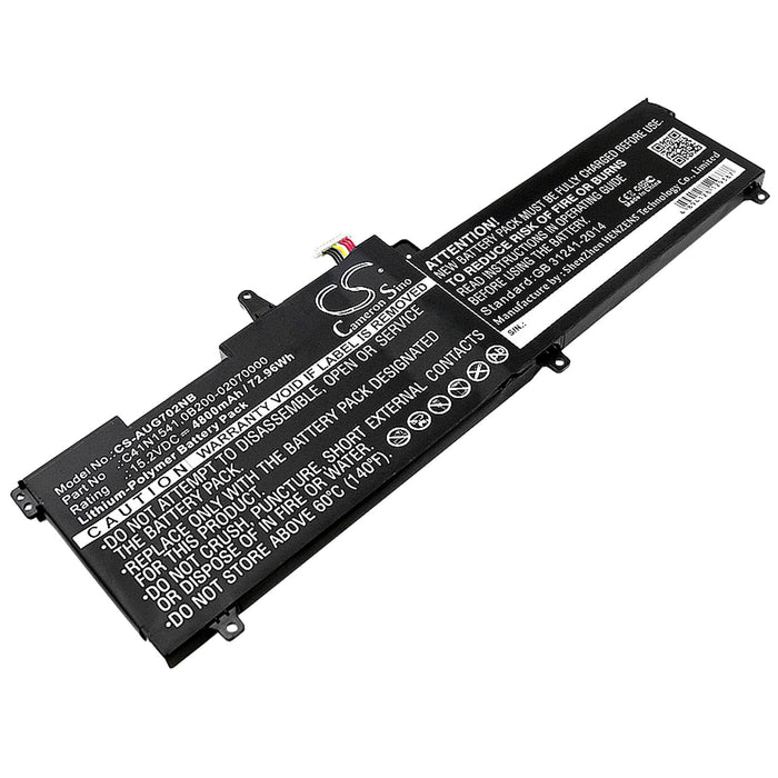 Battery for laptop ASUS GL702 C41N1541 LiPo 15.2V 4800mAh CAMERON SINO