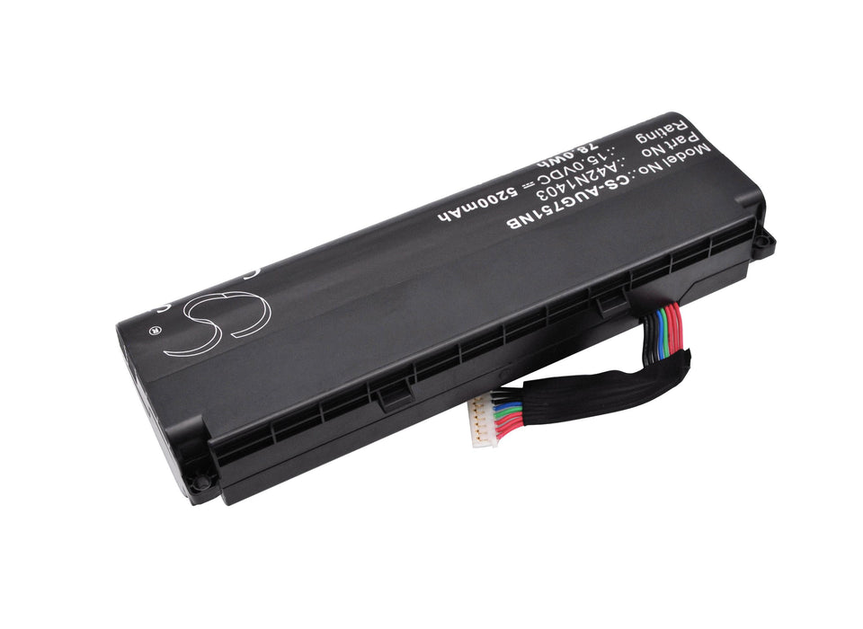 Battery for laptop ASUS G751J A42NI403 15V 5200mAh CAMERON SINO