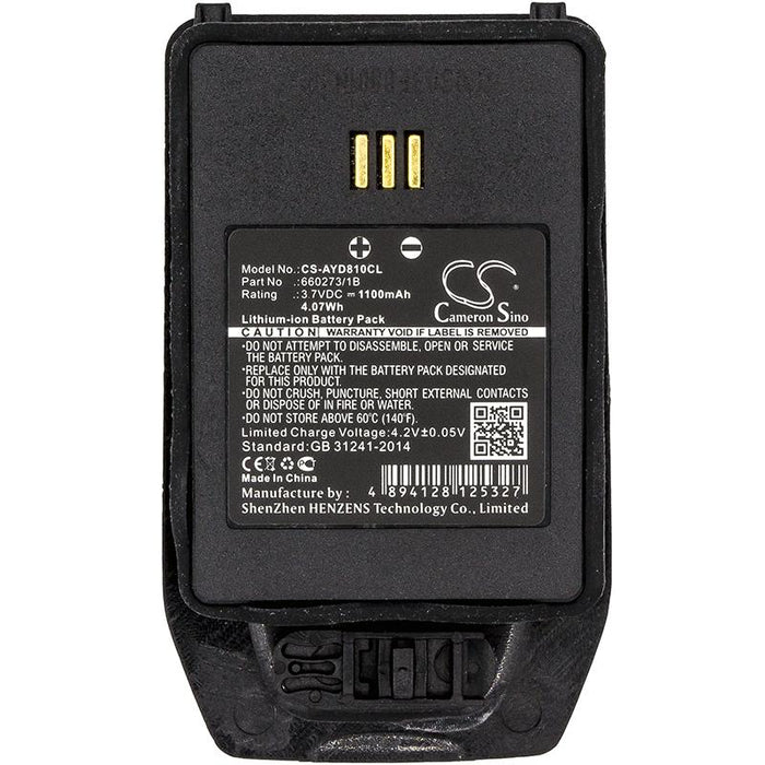 Battery for phone Avaya DECT 3740 3.7V 1100mAh LiIon CAMERON SINO