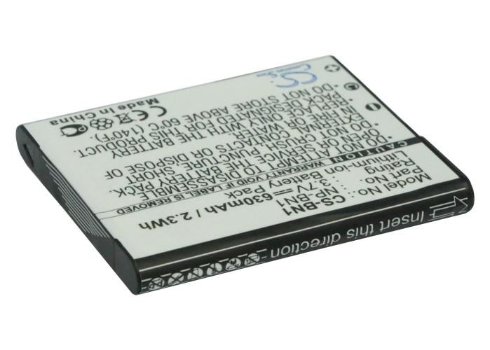 Camera battery SONY NP BN1 LiIon 3.7V 630mAh Cameron Sino
