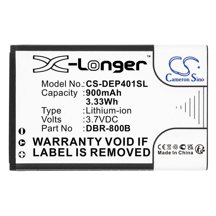 Mobile phone battery DORO 1350, 1361, 6520, 6530, Primo 805 DBP-800B LiIon 3.7V 900mAh CAMERON SINO