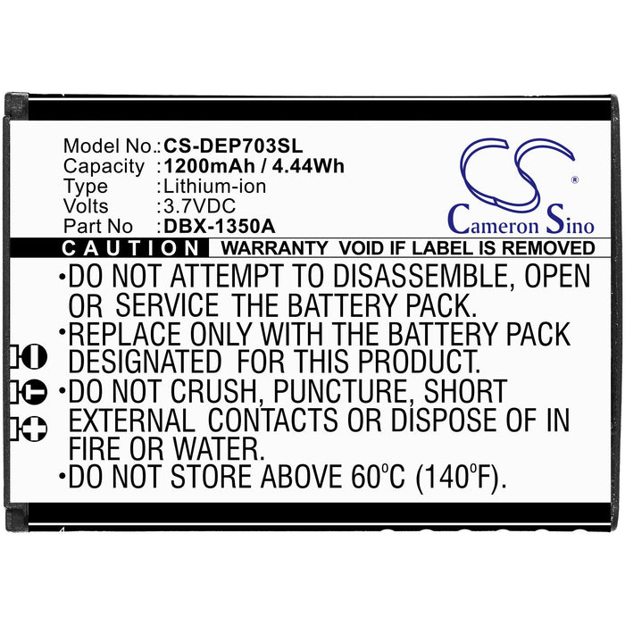 Mobile phone battery DORO 7030, 7031, 7080, DFC-0270 DBX-1350A LiIon 3.7V 1200mAh CAMERON SINO