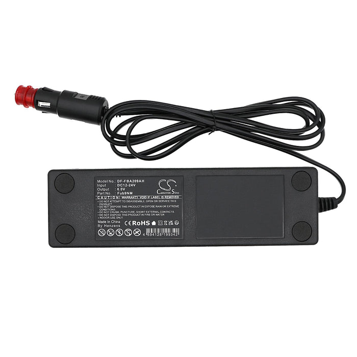 HBC Radiomatic Eco, Micron 4.6 SPECTRUM 1.2 FUB9NM BA209060 NIMH 6V 700mAh DC/DC 12V/24V Cameron Sino Faucet Remote Battery Charger