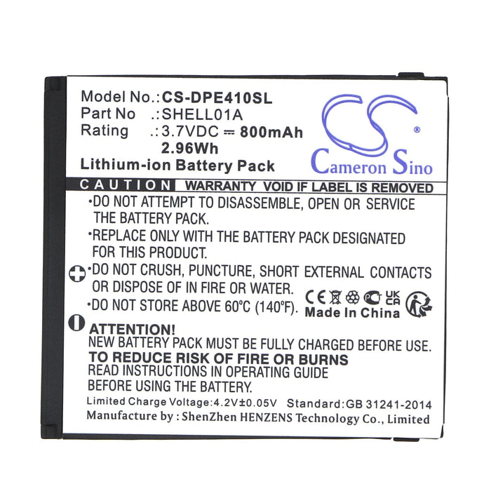 Mobile phone battery DORO PhoneEasy 409, PhoneEasy 410, PhoneEasy 610 LiIon 3.7V 800mAh CAMERON SINO
