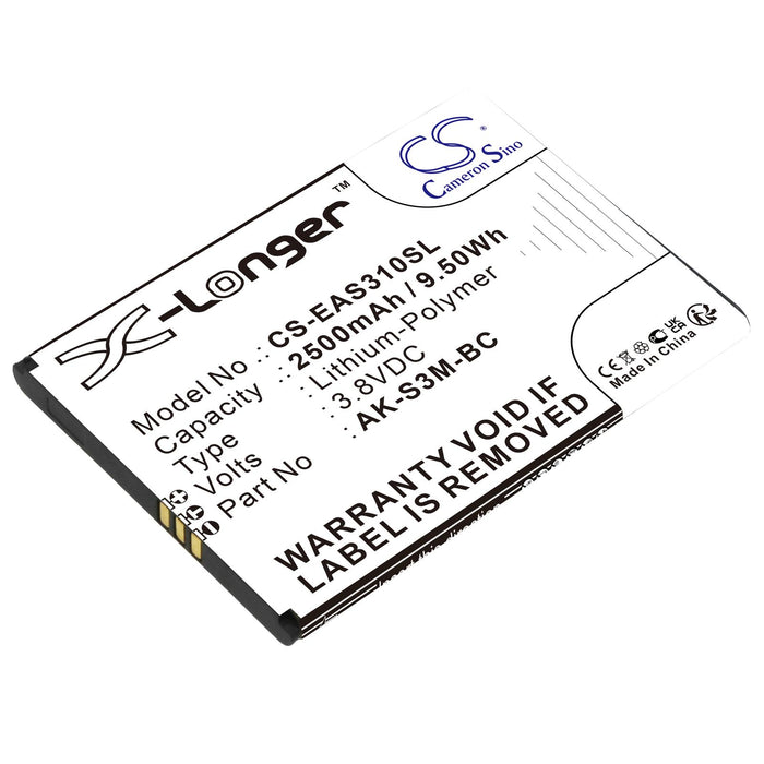 Mobile phone battery EMPORIA Smart 3 Mini, Smart 4 AK-S3M-BC LiPo 3.8V 2500mAh CAMERON SINO