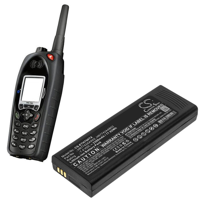 Battery for Cassidian P3G TPH700 radio station HR7742AAA02 Liion 7.4V 2300mA Cameron Sino