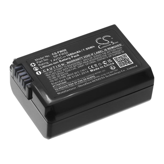 Camera battery Sony NP-FW50 LiIon 7.4V 1080mAh Cameron Sino