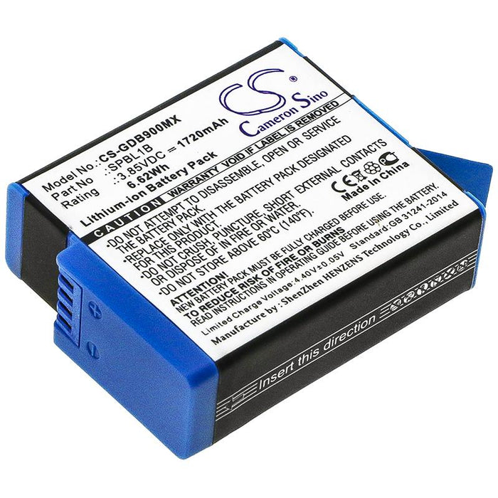 GO PRO Hero 9 Camera Battery; HERO 10; Hero 11; Hero 12 AHDBT-901 3.85V 1720mAh LIIon Cameron Sino