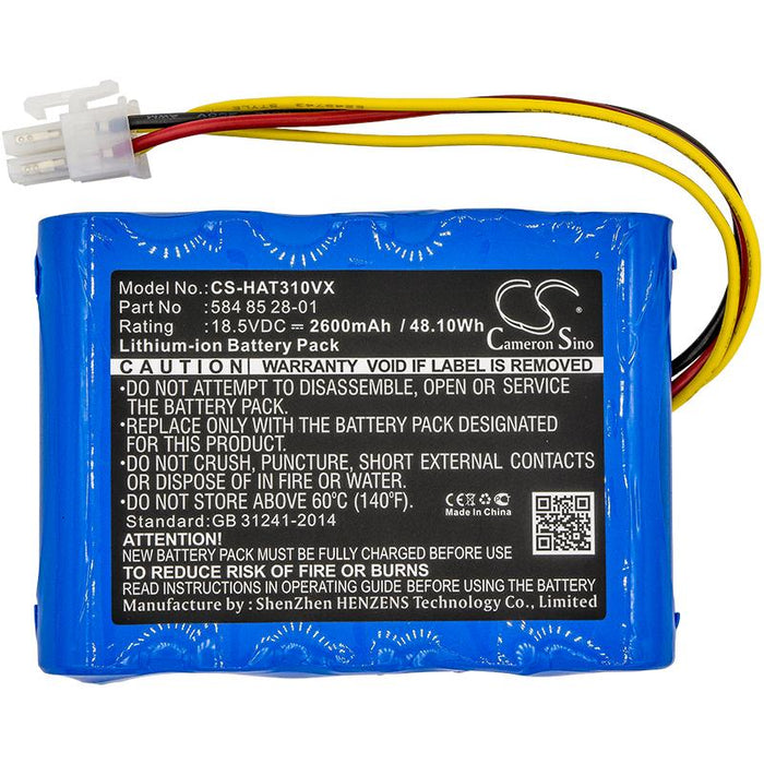 Battery Cameron Sino, For robotic lawnmower GARDENA Sileno, HUSKVARNA 100Li CS-HAT315VX 18.5V 2600mAh