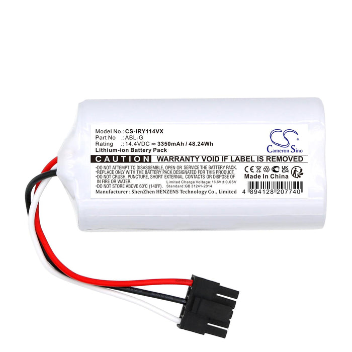 Battery for vacuum cleaner iRobot Roomba Combo Essential Y011040 P/N ABL-G LiIon 14.4V 3350mAh CAMERON SINO