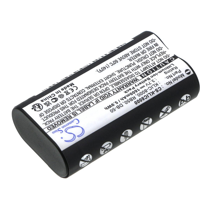 Camera battery KODAK KLIC-8000 LiIon 3.7V 1600mAh Cameron Sino