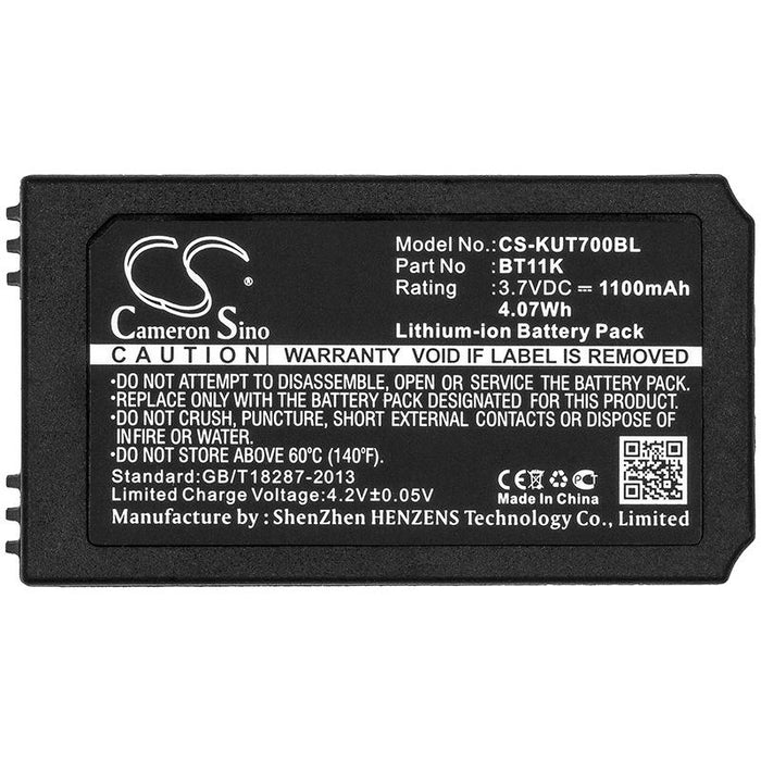 Remote control battery for faucet IKUSI T70/2 BT11K LiIon 3.7V 1100mAh Cameron Sino
