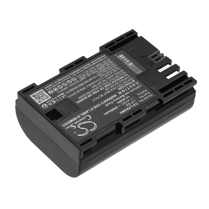Camera battery CANON LPE6 LiIon 7.4V 2000mAh Cameron Sino