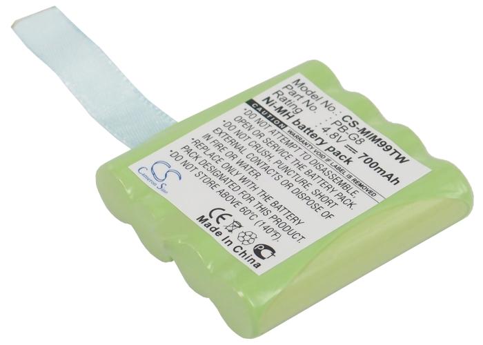 Battery for radio station MIDLAND 456R, G6, G8 PB-G8 NIMH 4.8V 700mA Cameron Sino